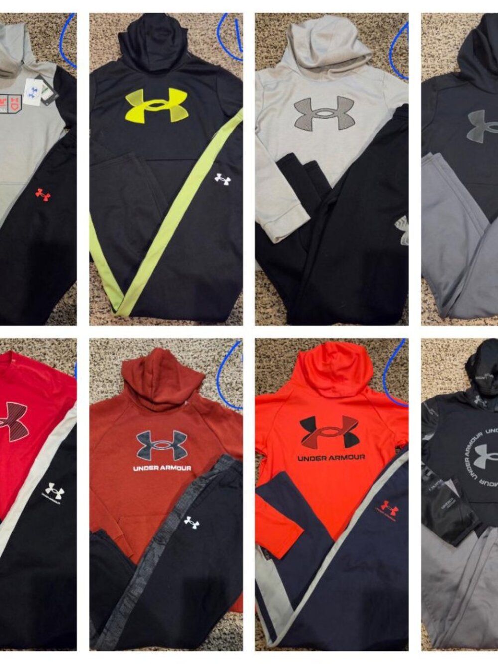 LIKE NEW/NWT outfit bundle lot from UNDER ARMOUR in a BOY'S size LARGE (14/16).